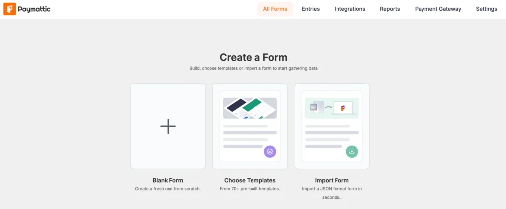 create form