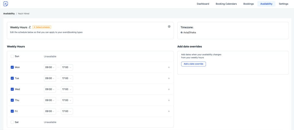 how to create individual booking calendars with wordpress plugin