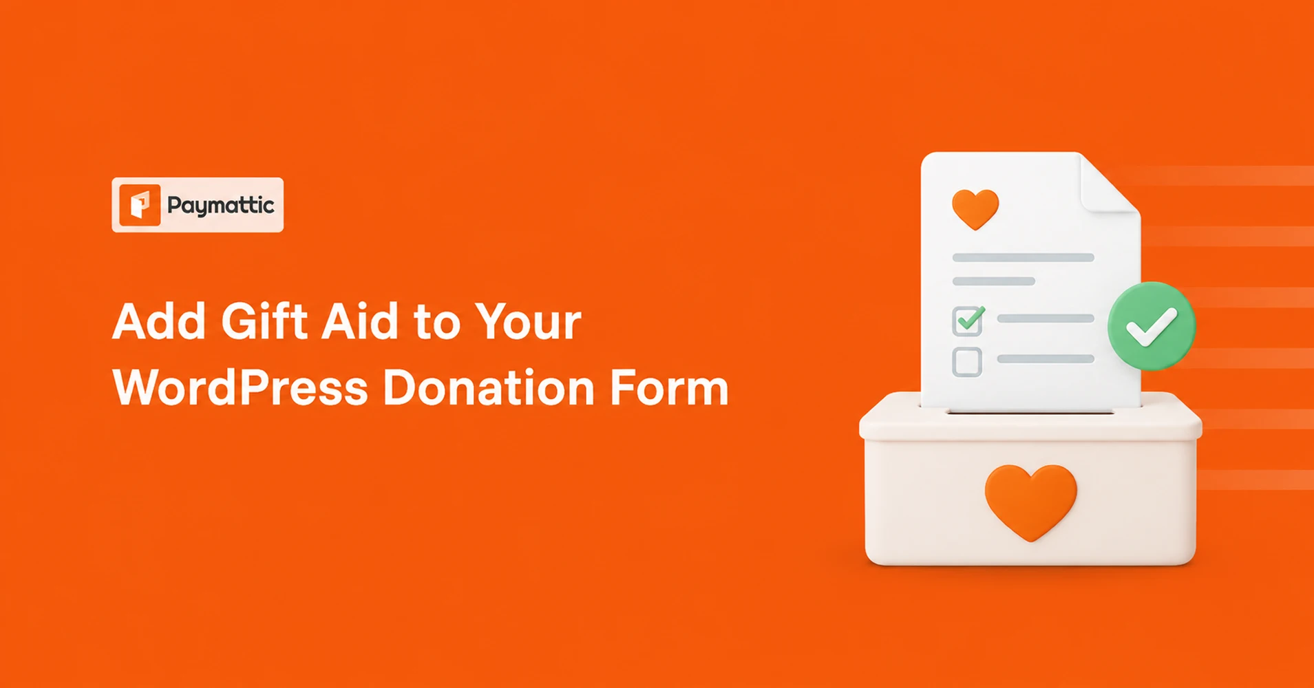 add gift aid to wordpress donation form