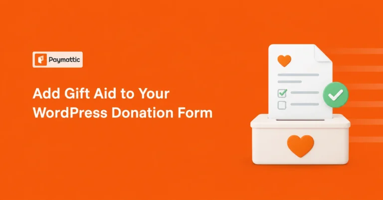 add gift aid to wordpress donation form